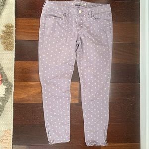 Purple Polka-Dotted American Eagle Jeans